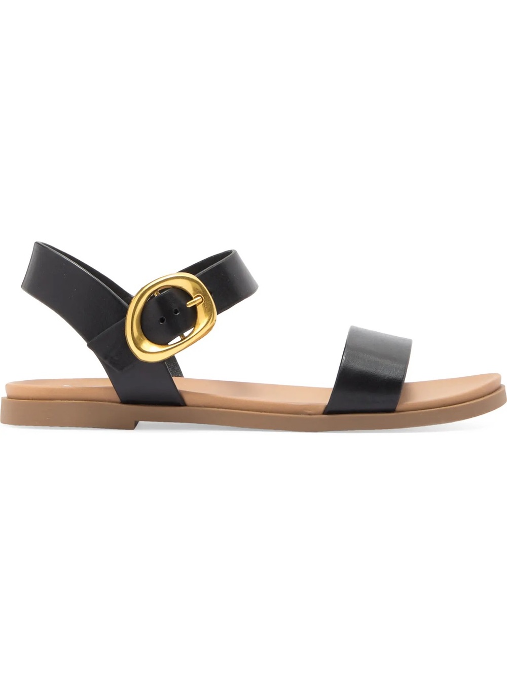Steve Madden Tacee Black Leather Sandals - Picture 4 of 8